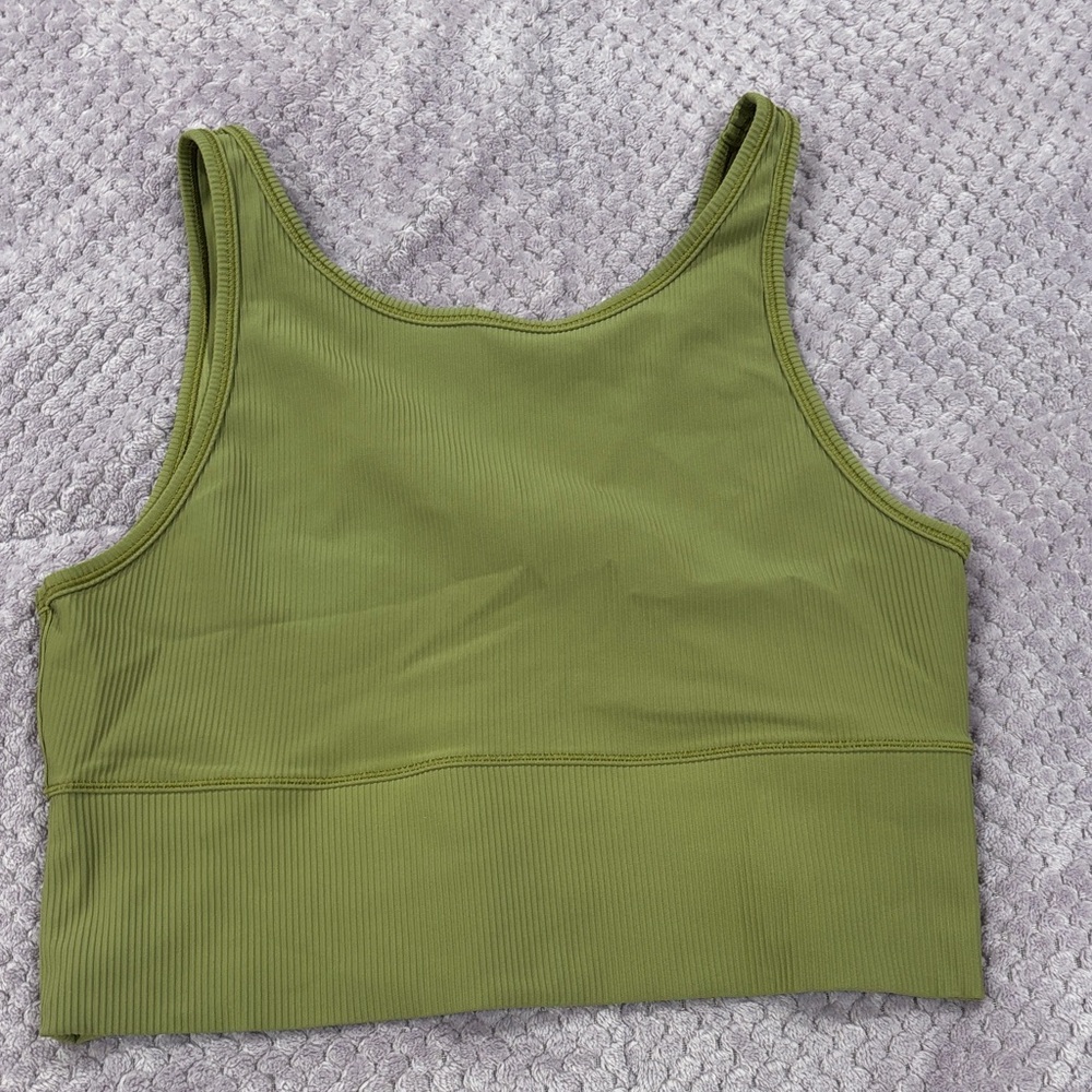 lululemon athletica Olive Green Tank Top